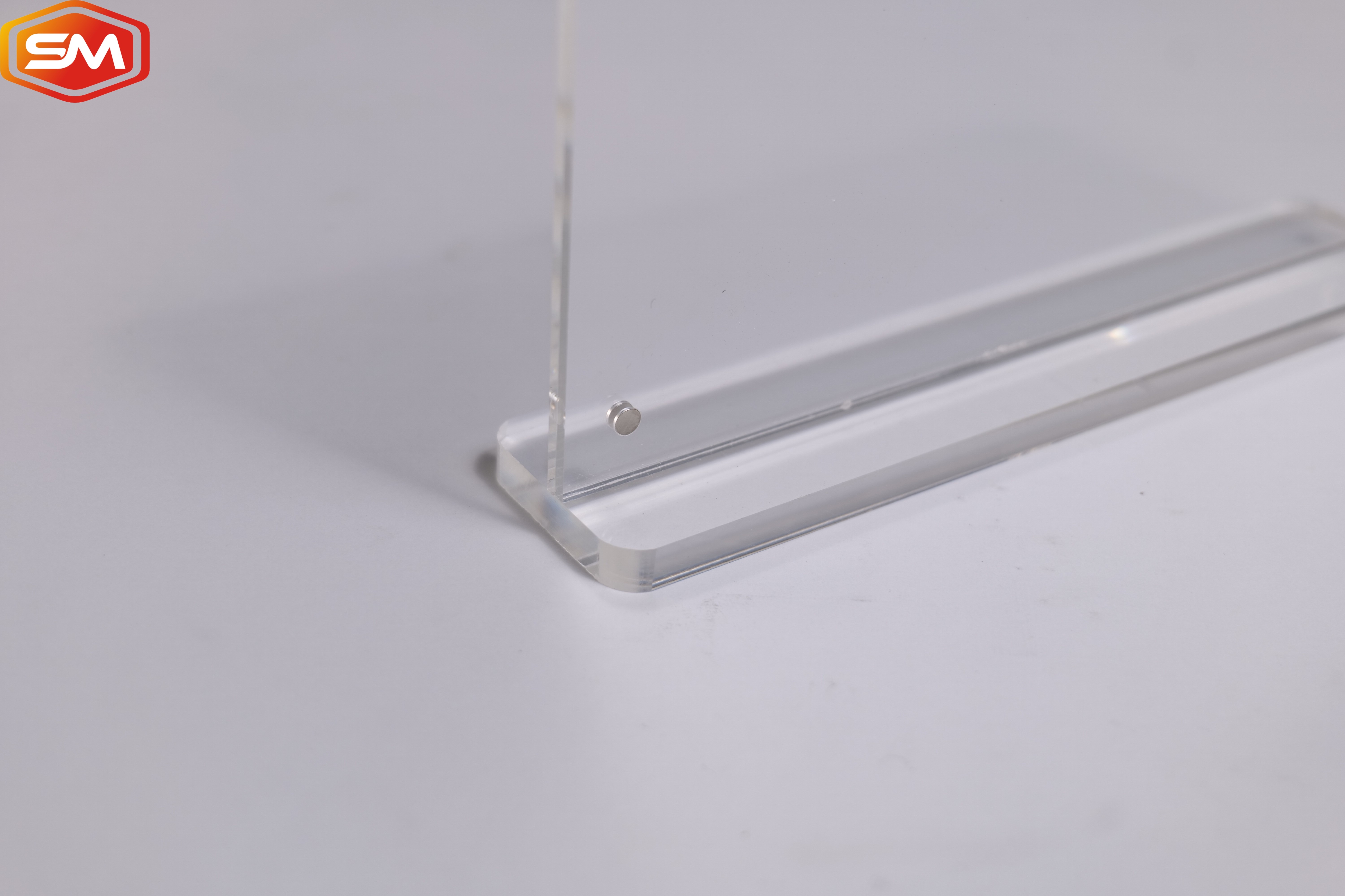Fast Shipping Round Corner A4 Paper Menu T Shape Acrylic Sign Holder With Customized Size