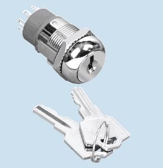 Cheap 19mm Security Power Switch Key Lock On /Off Key Lock Switch with keys for sale