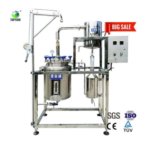 Cheap 500L Essential Oil Extractor TOPTION China Oil Extraction Equipment for sale