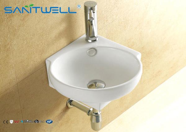 Cheap Colored Wall Hung Basin ceramic sink product 340*340*140 mm size for sale