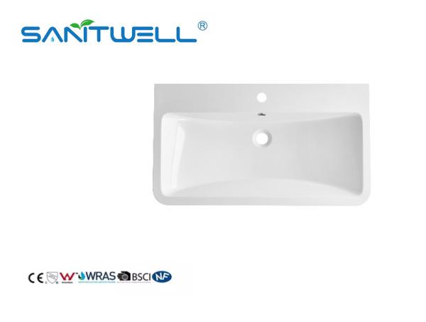 Cheap SWY80 Unique Models Chaozhou Good Sale Artificial Stone Basins Easy Clean Durable Stone Washing Hand Basins For Bathroom for sale
