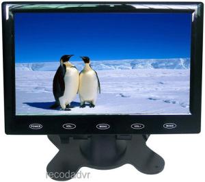 HD DVR LCD Car Monitor Ultra Thin Digital Monitor Touch Button Operation