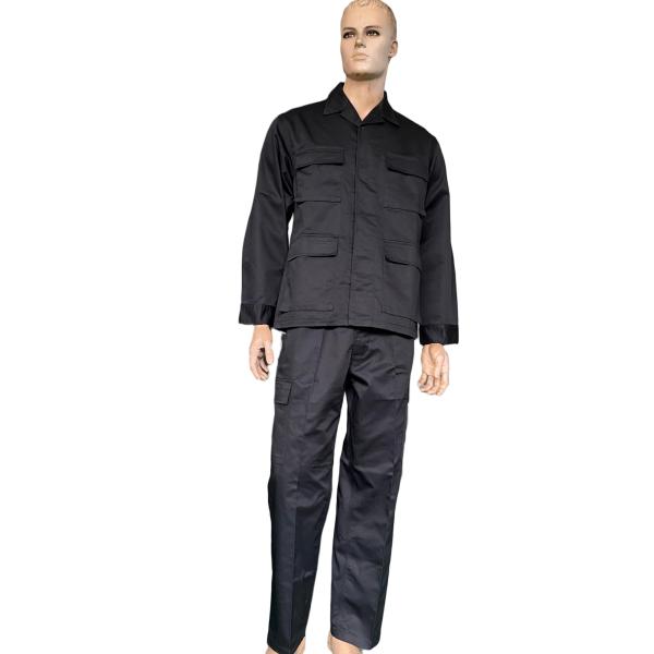 Customized Black Ceremonial Uniform Set Casual Comfortable Top 45% Wool 55% Polyester