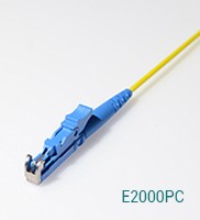 Duplex SC UPC multimode Fiber Patch Cord Yellow Color 90 Degree Angle Boot
