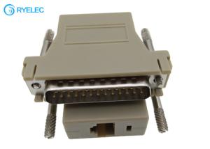 Best 25 Pin Serial Db25 Rs232 Male To Rj45 Network Female Modular Adapter Ivory Color wholesale