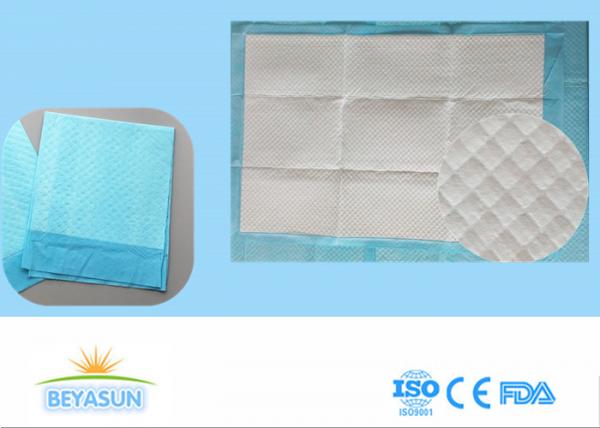 Cheap Disposable Incontinence Bed Sheets Protectors , Sanitary Bed Pads Blue Color for sale