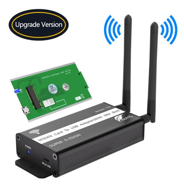 Cheap NGFF(M.2) B-key Module To USB Adapter With SIM Card Slot For WWAN/LTE/4G Module Wireless Network Card Adapter for sale