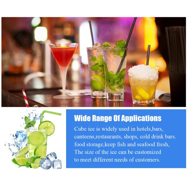 22*22*22mm Ice Size 1 ton 2 ton 3 ton Industrial Ice Cube Making Machine with 10.5kW Power