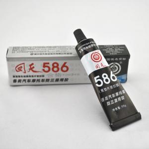 China No odor 586 Black rtv silicone sealant / black silicone gasket maker on sale