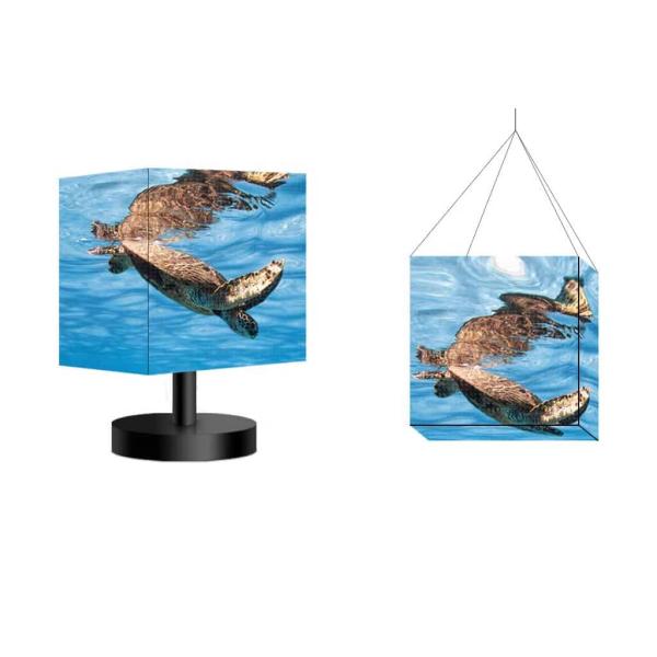 P2.5 Custom Size Full Color Indoor Outdoor HD 3D Led Cube 5 Sides Magic Square Creative Cube Led Display Waterproof