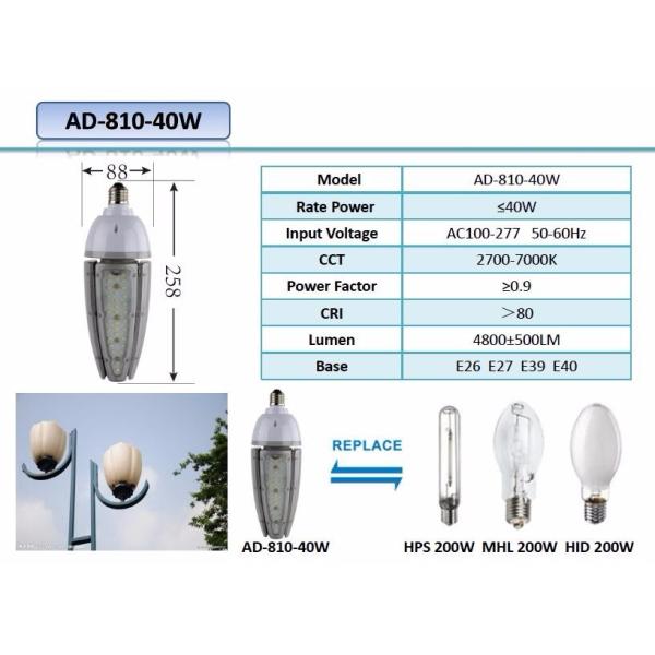 30W 40W 50W E27 E40 E26 E39 new Olive design corn street lamp IP65 Waterproof good quality high lumens AC85-277V