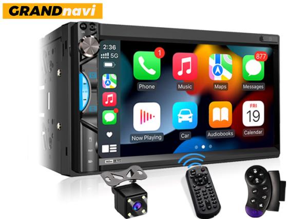 Cheap AHD 7 Inch Android Auto Car Stereo 1024x600 2 Din Car Stereo Support Dual Rear Front Camera for sale