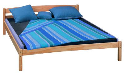 Cheap modern double bed pine wood for sale