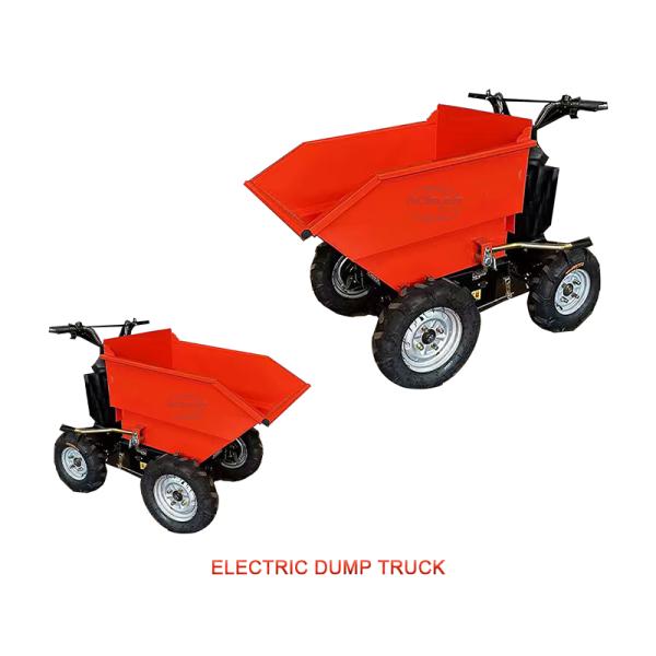 4 Tire Electric Mini Dumper Smooth And Quiet Operation
