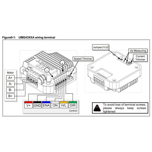 Voltage control Speed Adjust Stepper Driver,UIM243 Series Stepper Motor Controller