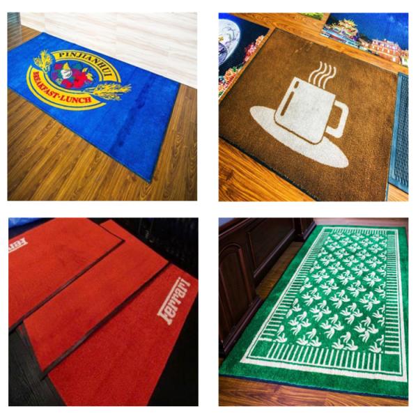 Wholesales pineapple lines pattern nylon kitchen mat