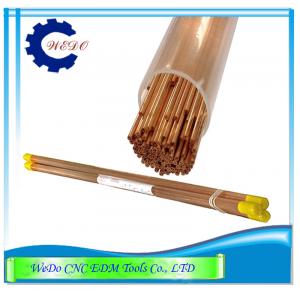 Electrode Pipe Brass / Copper Tubes 0.9x400mmL Double Holes For EDM Drill Machine