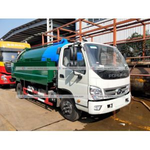 China Forland 5,000Liters Sewage Tank 2,000Liters Water Tank High Pressure Cleaning Sewage Suction Truck on sale