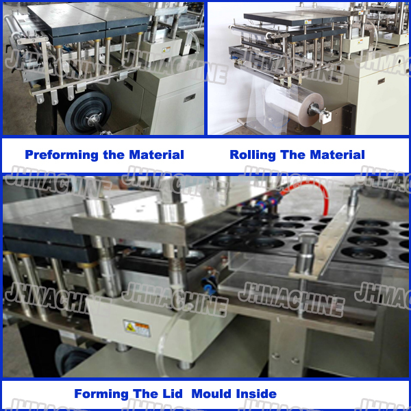 Big Forming Area Blister Packaging Machine use Thick Plastic and deeply former for trays