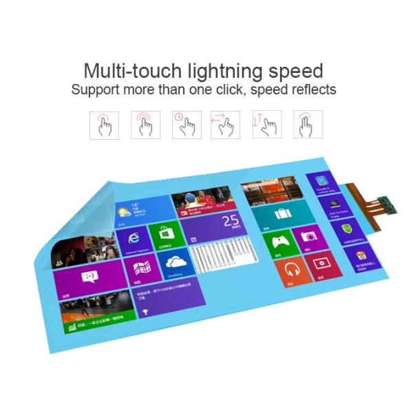Chariot Interactive Advertising Clear Touch Screen Foil 27 Inch For Precise Touch
