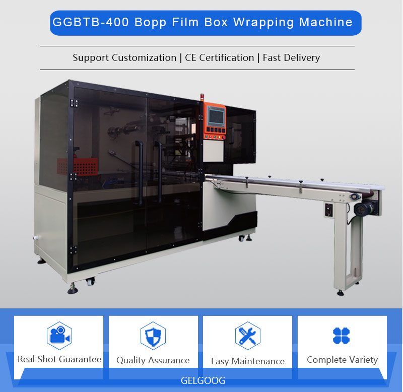 Cellophane overwrapping machine