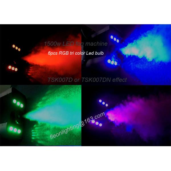 Stage Effect Colorful RGB Led Fog Smoke Machine 1500w Warm-Up Time 6 Minutes