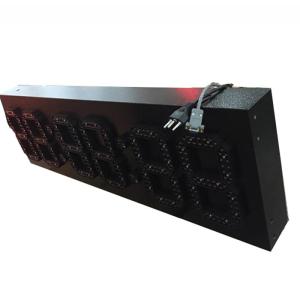 multi-color 6 digit 7 segment digital led clock display screen