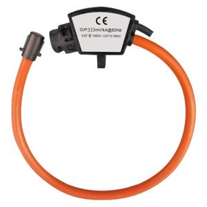 China High Accuracy 0.5% Flexible Rogowski Coil Current Transformer Split Core 0.333V Output on sale