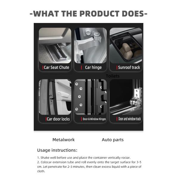 268ml Automotive Lubricant Spray Water Resistant For Weatherstripping Door And Window