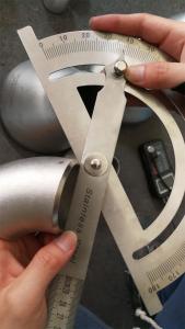 Custom Stainless Steel Buttweld Fittings , 2 Inch Schedule 40 317L Stainless Steel Pipe Elbows