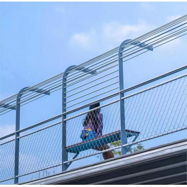 Zoo Stainless Steel Rope Wire Mesh / 7x19 Stainless Steel Bird Netting