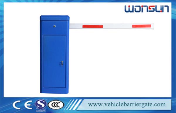 Cheap Blue Intelligent Barrier Gate With Loop Detector and Red Alarm Light for sale