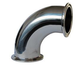 China Food Grade Dn50 SUS316L Stainless Steel Sanitary Fittings , 90 Deg Tri Clamp Elbow on sale