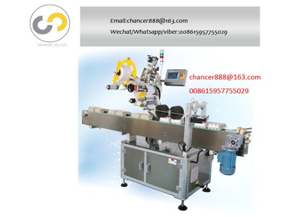 Cheap Automatic egg carton sticker labeling machine, egg box labeler machine for sale