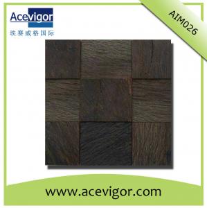 China Wood mosaic tile-interior wall decoration wood mosaic tiles on sale