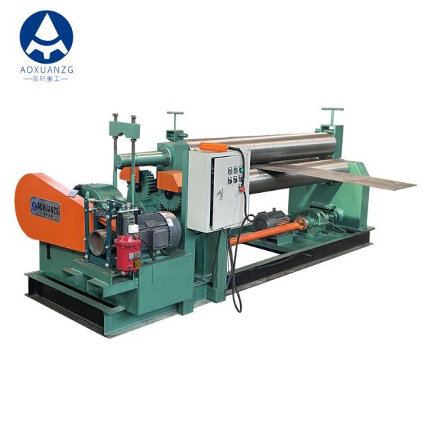 Cheap 12x2000mm Full Automatic 3 Roller Bending Rolling Machine Electric Solid for sale