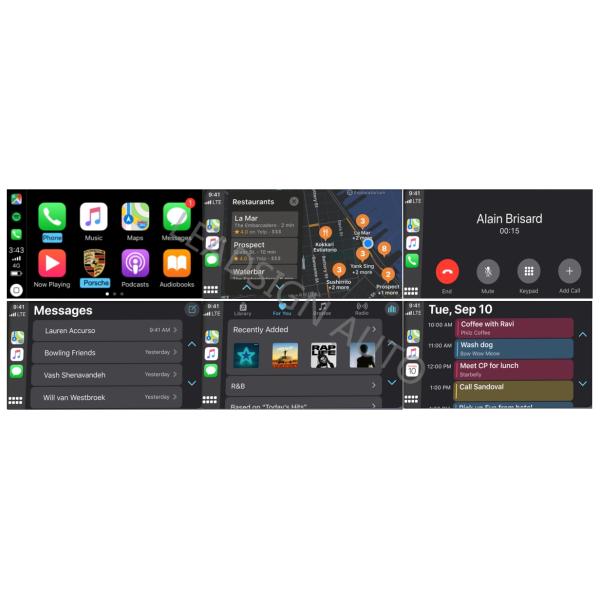 Build In PORSCHE Multimedia Interface , Android Auto Display For Targa 4 GTS