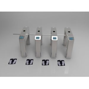 China 316 Stainless Steel RS485 ESD Turnstile Gate System on sale