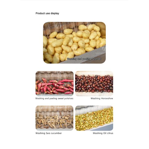 Large Medium And Small Brush potato Cleaning Machine Stainless Steel