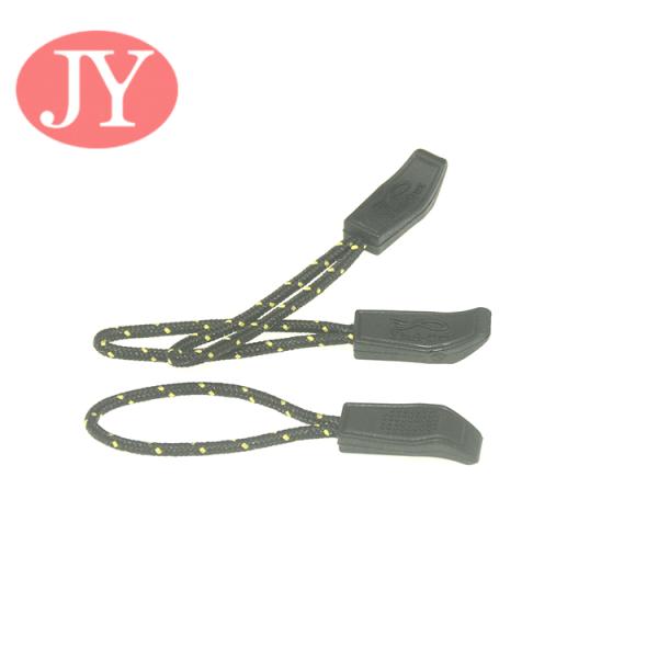 Jiayang zipper pull tab TPU Silicon string rope customized TPU zipper puller for backpack zipper pull tag for bags