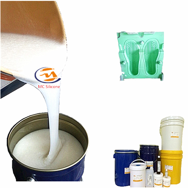 White 25 Shore A Silicon Shoe Sole Molds Making Liquid RTV2 Silicone Rubber