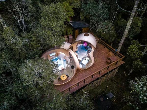 Cheap Professional Design Inflatable Bubble Tent With Bathroom Living Room And Bedroom For Outdoor Adventures for sale