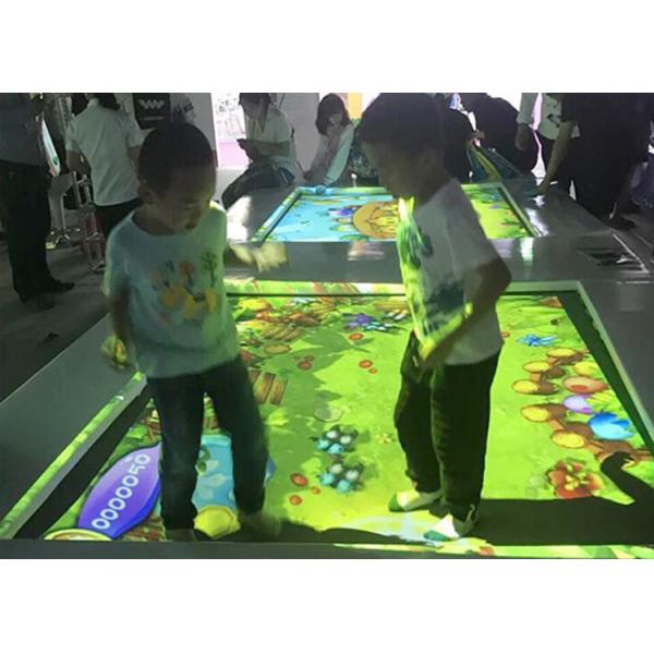 Playground Interactive Floor Projection Games Trampoline 2.1 X 2.1M Easy Installation