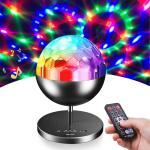 Rotating LED Disco Party Light Sound Activated Bluetooth Speaker