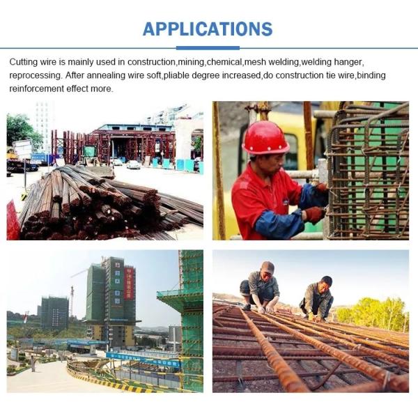 Construction Cut Binding Tie Hot Dipped Galvanized Iron Wire 0.6mm