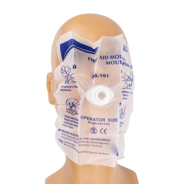 First Aid CE Manikin CPR Face Shield With Oneway Valve Mouth To Mouth Apparatus