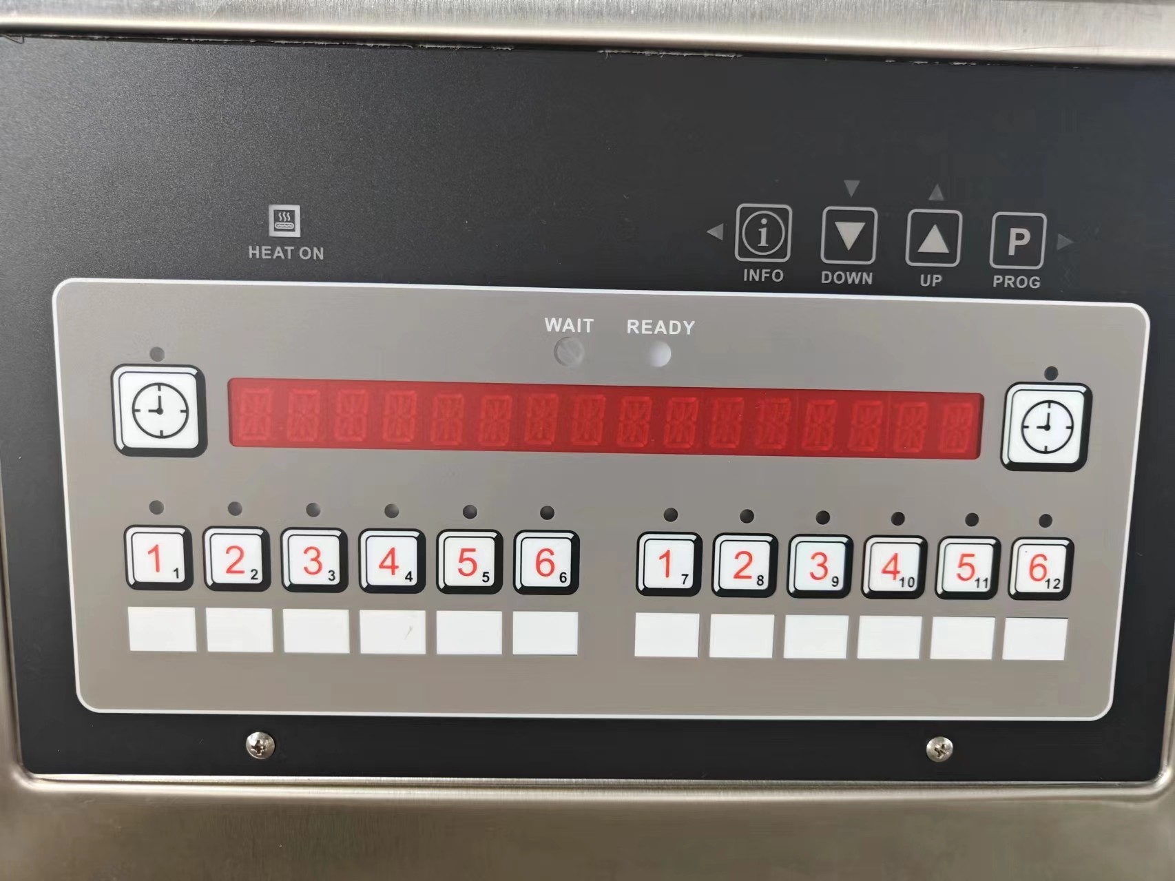 Three Pots Six Baskets Electric Digital Computer Panel Open Deep Fryer With Oil Filtration