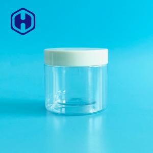 China 180ml 6oz Clear Plastic Cosmetic Jars Skincare Cream Facial Mask Gel Scrub Storage on sale