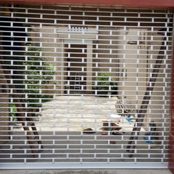 Aluminum Flower Tube Security Grill Roll Up Door Customized Available