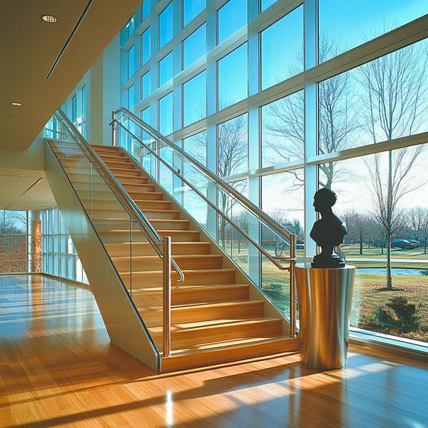 Cheap Stylish Stainless Steel Handrails with PVD Coating for Glass Fencing and Railings for sale